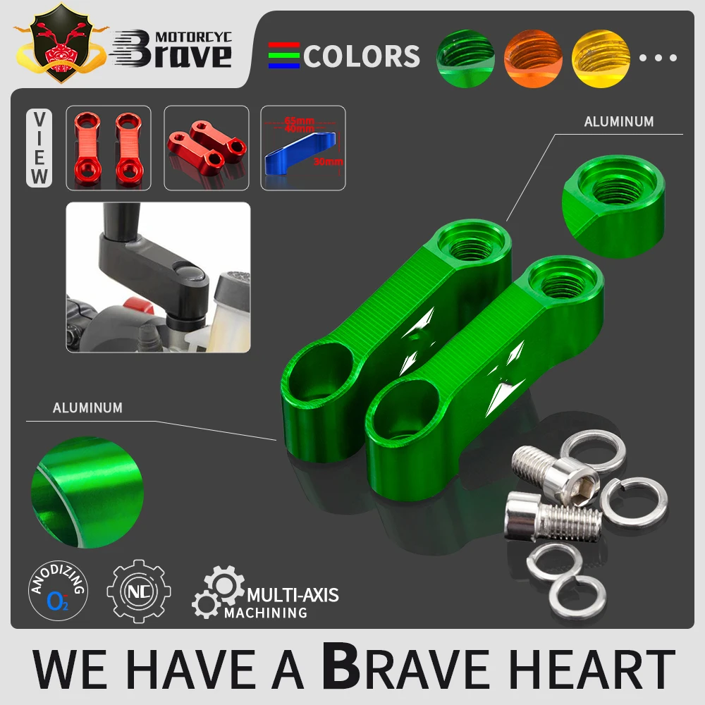 10 мм 8 KAWASAKI Z250 Z300 Z400 Z650 Z750 Z800 Z900 Z1000 ZX6R ZX10R мотоцикл велосипед зеркало крепление