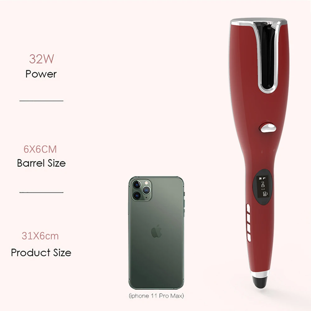 Керамические вращающиеся электрические бигуди Автоматические щипцы для завивки