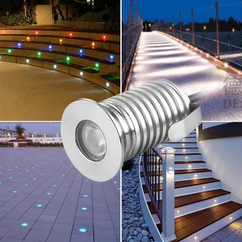 

CREE LED 1W 3W Landscape Lighting IP67 Led Paver Light Mini LED Underground Light DC12V 24V Buried Inground Lamps 10pcs