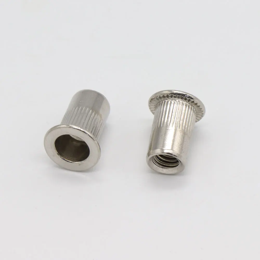 Rivet Nut 50pcs M3 M4 M5 M6 M8 M10 304 Stainless Steel Carbon Steel Aluminum Flat Countersunk Head Rivet Nut Insert Rivnut Nutsert