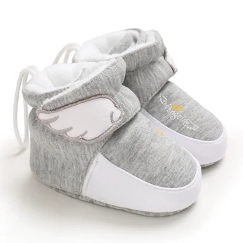 

Baby Winter First Walkers Newborn Fashion Infants Snow Boots Baby Cashmere Cotton Shoes Cute Boots Warm Anti-slip Booties 0-18M