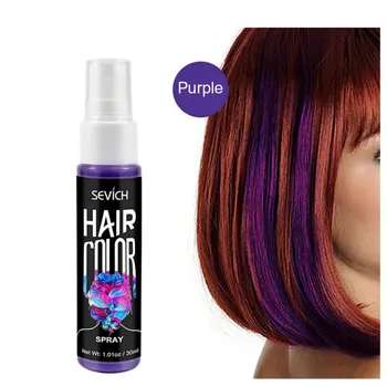 

30ml Hair Color Spray Fast Coloring Natural Without Stimulation Disposable Hair Dyeing Spray Long Lasting