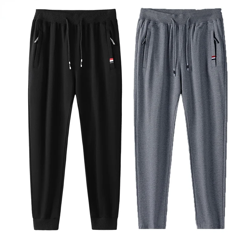 New 95% Cotton Oversize Men Casual Harajuku Jogging Sports Pants Loose Streetwear Running Pants Workout Sweatpants