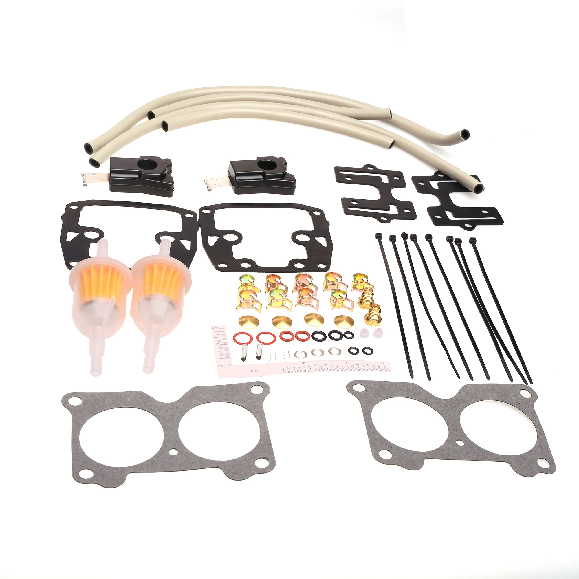 Carburetor Repair Kit For 18-7046 439076 Johnson Evinrude Twin Carb Rebuild Kit V4 85 90 100 115 125 140 HP with Float