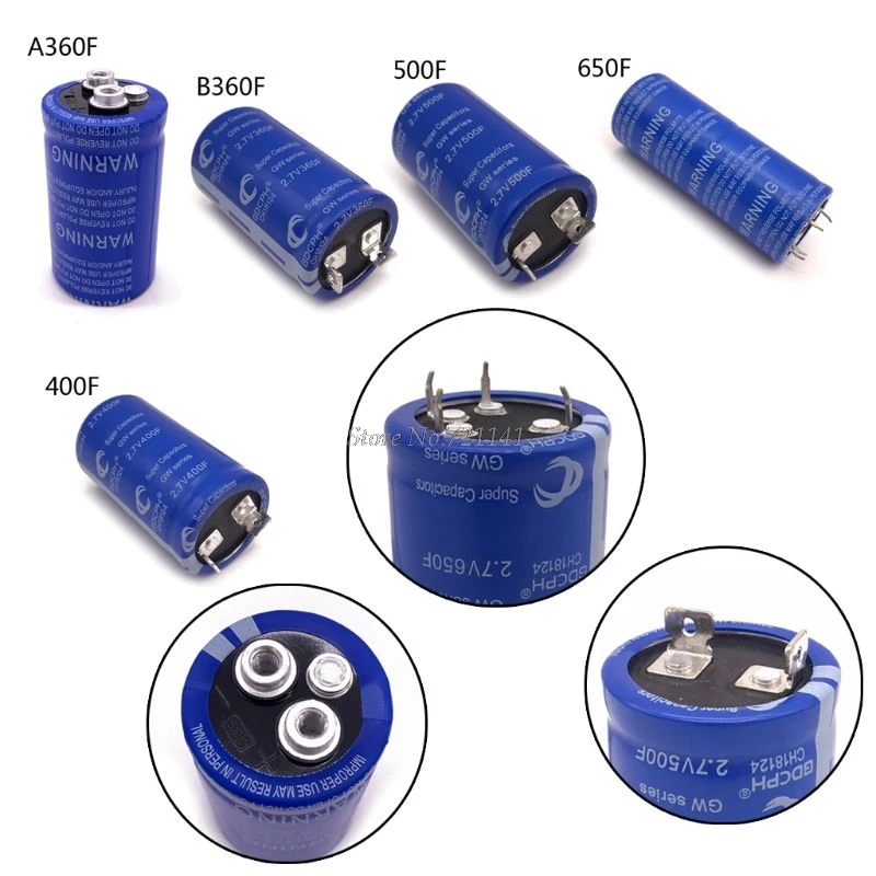 2,7 V 360/400/500 f супер фарад конденсатор низкий ESR Ultracapacitor источник питания и Прямая поставка