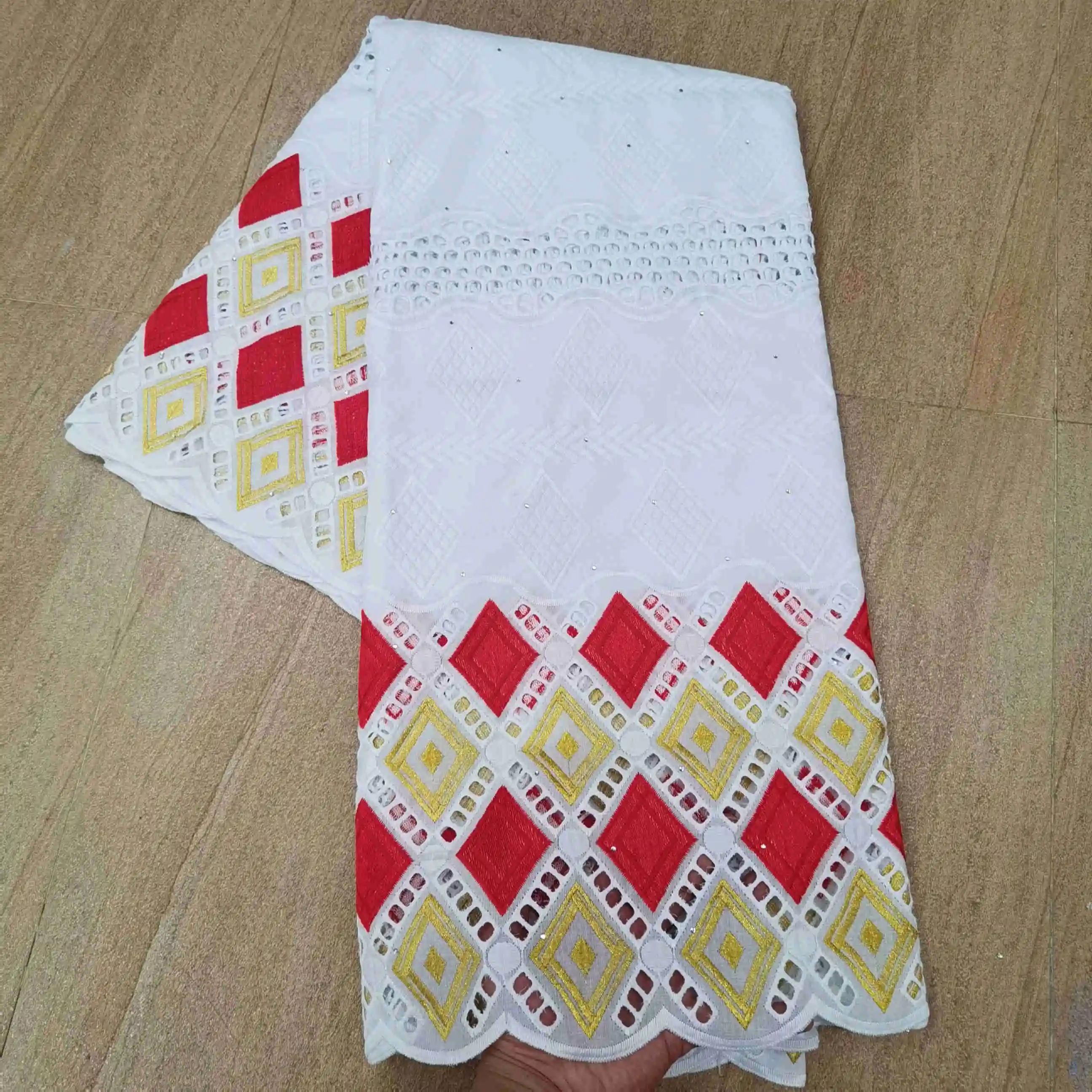 Latest African Cotton Lace Fabric 2020 High Quality Nigerian French Pure Embroidery Swiss voile Fabrics 5Yards JT20 | Дом и сад
