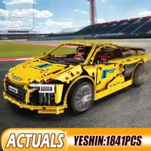 Technic автомобильные игрушки R8 V10 скоростной автомобиль совместим с MOC-4463 сборкой модель автомобиля строительные блоки кирпичи Детский Рождественский подарок