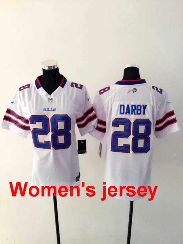 7 A+++ для женщин, для девушек, все сшитые, Buffalo s, 14, Sammy Watkins, 25, LeSean McCoy, вышивка логотипами, Размеры s-XXL, Джерси - Цвет: 7