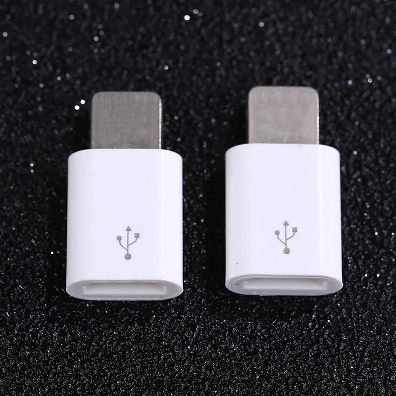 2 шт. микро USB кабель для 8 Pin адаптер для IPhone 8 7 6 6S 5 5S 5C X для Ipad конвертер зарядное устройство Женский адаптер для IPhone