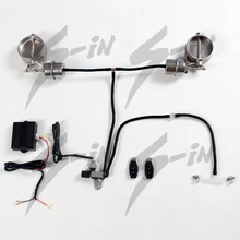 Вакуумный выпускной клапан 89 мм двойной вырез наборы клапанов вырез вакуумный клапан комплект выхлопа управление звуками 3,5 дюймов дистанционный клапан управления