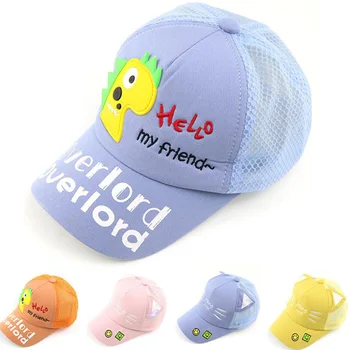 

Doitbest 2020 spring Child Baseball Cap 2 to 8 Years old Dinosaur Labeling summer Hip Hop kids Hats Boy Girl Caps snapback hat