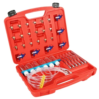 

6 Cylinder Flow Meter Measurement Tool Injector Adaptor Set Tester Professional Car Common Rail Kit Leak Off Identify