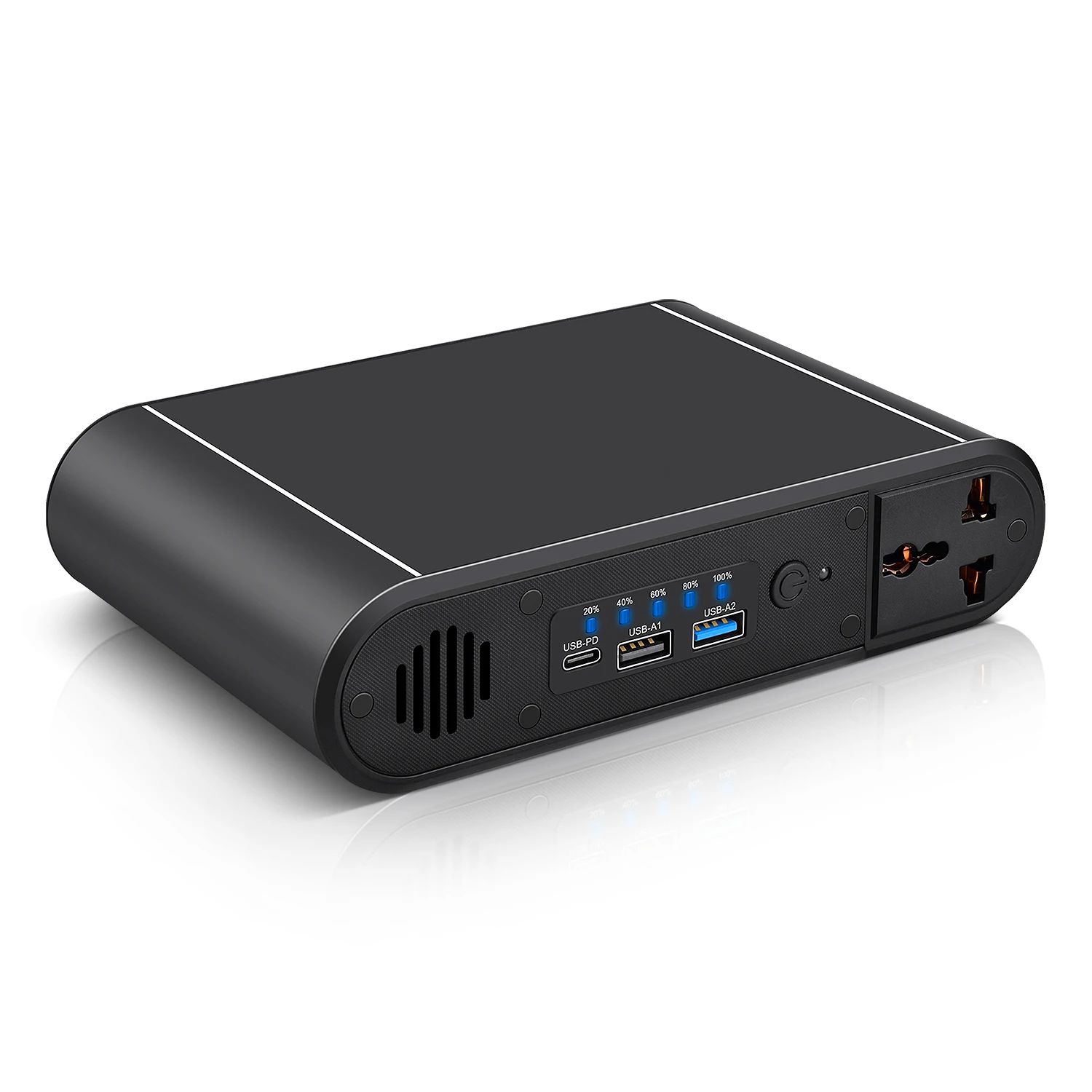 30000mAh 120W Laptop Charging Power Bank with USB DC AC Ports