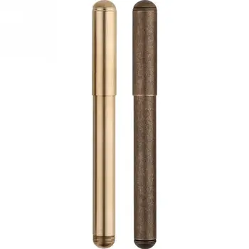 

Fountain Pen Delike Students Handwriting Stationery School Arts Smooth Ink With Box Threaded Cap Office Full Brass Calligraphy