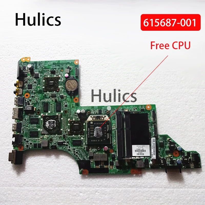 Hulics оригинал для HP DV7 DV7-4000 615687-001 материнская плата ноутбука основной плате DDR3 100%