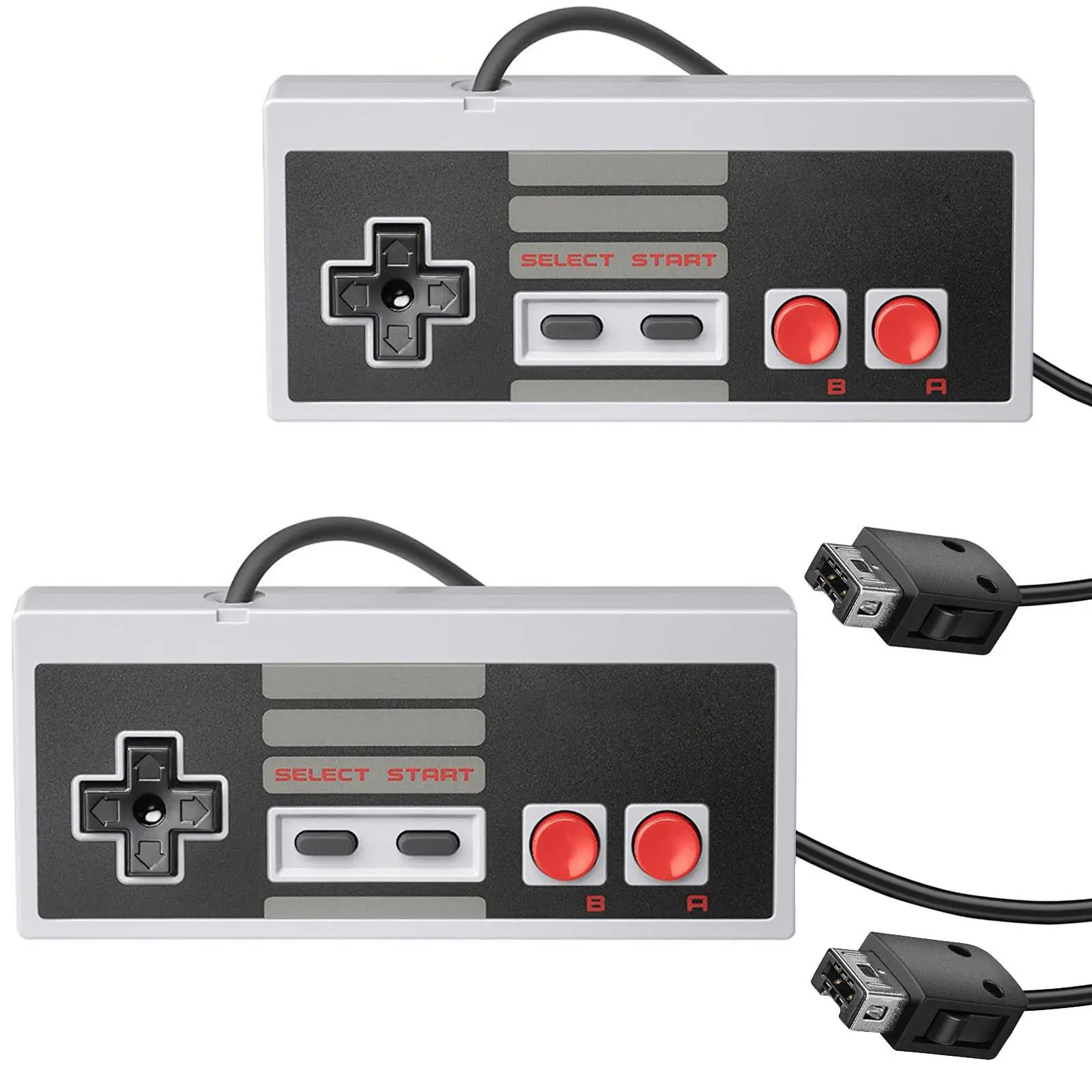 

2 Pack Controller For Nes-004 Original Nintendo Nes Vintage Console Wired Gamepd