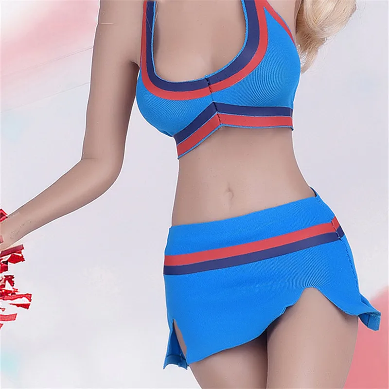 파이어 걸 토이즈 FG047 1/6 여성 치어리딩 의상 신발 세트 스포츠 브라 조끼 드레스 양말 신발 12인치 액션 피규어 모델용