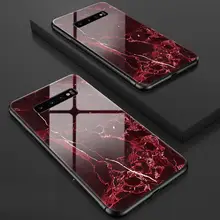 Закаленное Стекло чехол для телефона для samsung Galaxy A30 A50 A10 A70 S7 край S8 S9 S10E A6 A8 плюс A7 A9 Note 8 9 Красочная обложка