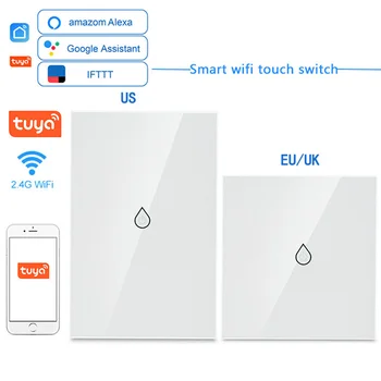 

Wifi Boiler Smart Switch Water Heater Switches Voice Remote Control US standard Touch Panel Timer Outdoor work alexa google home