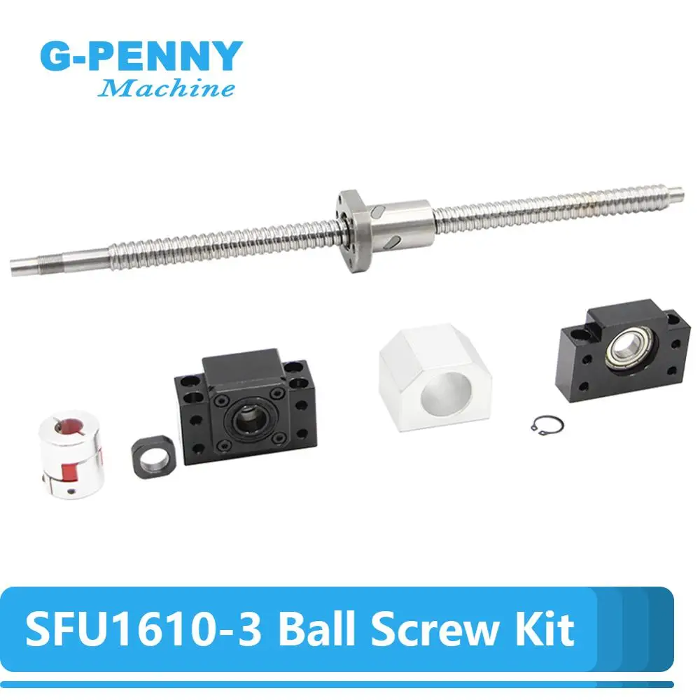 Ball nut machining for Diy cnc part RM1610 SFU1610 250mm C7 Rolled Ballscrew 