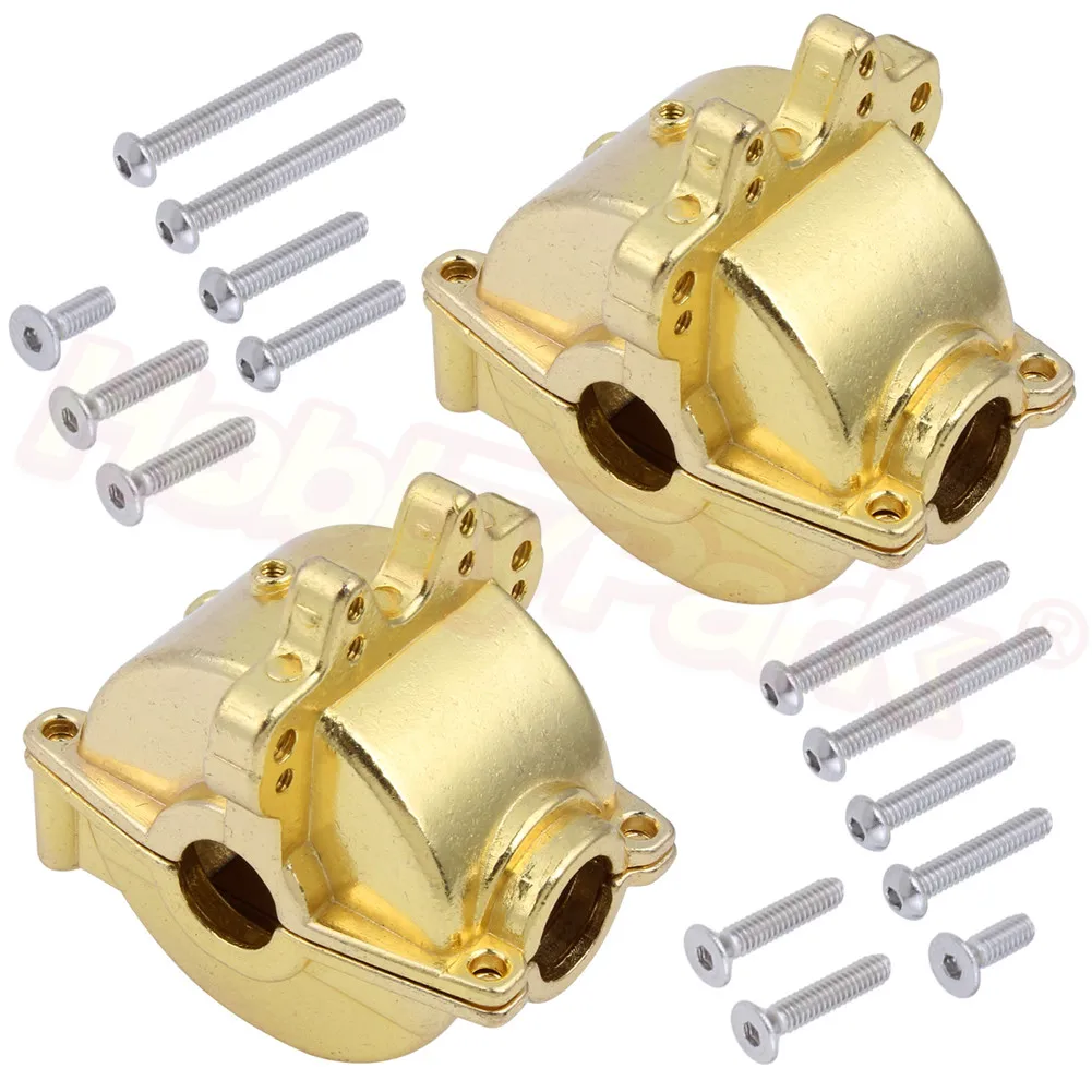 2pcs Aluminum Front and Rear Gear Box Set for WLtoys 1/18 RC Car A959 A959B A969 A969-B A979 K929 Upgrade Parts