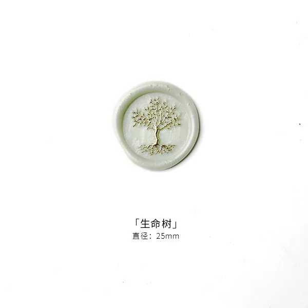 Embossed 3D Tree Pattern Wax Seal Stamps Retro Tree Flower Star Antique Wooden Sealing Scrapbooking Craft Wedding Decorative clear stamps for card making Scrapbooking & Stamps