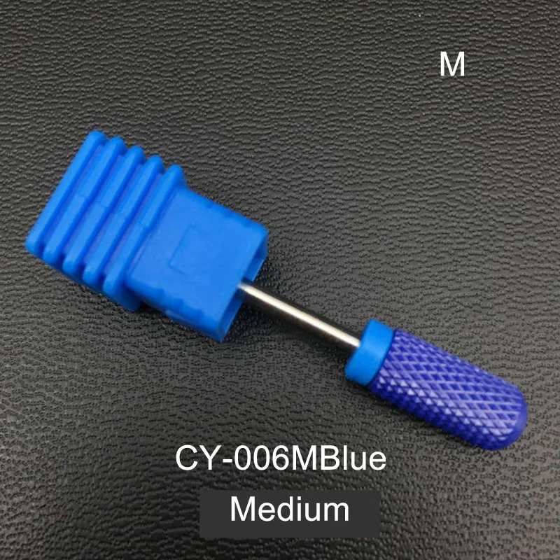 RIKONKA 1 шт. керамический сверло для ногтей 3/3" фреза для ногтей Маникюр Педикюр сверлильный станок и аксессуары инструменты для ногтей 26 Тип - Цвет: CY-006M Blue