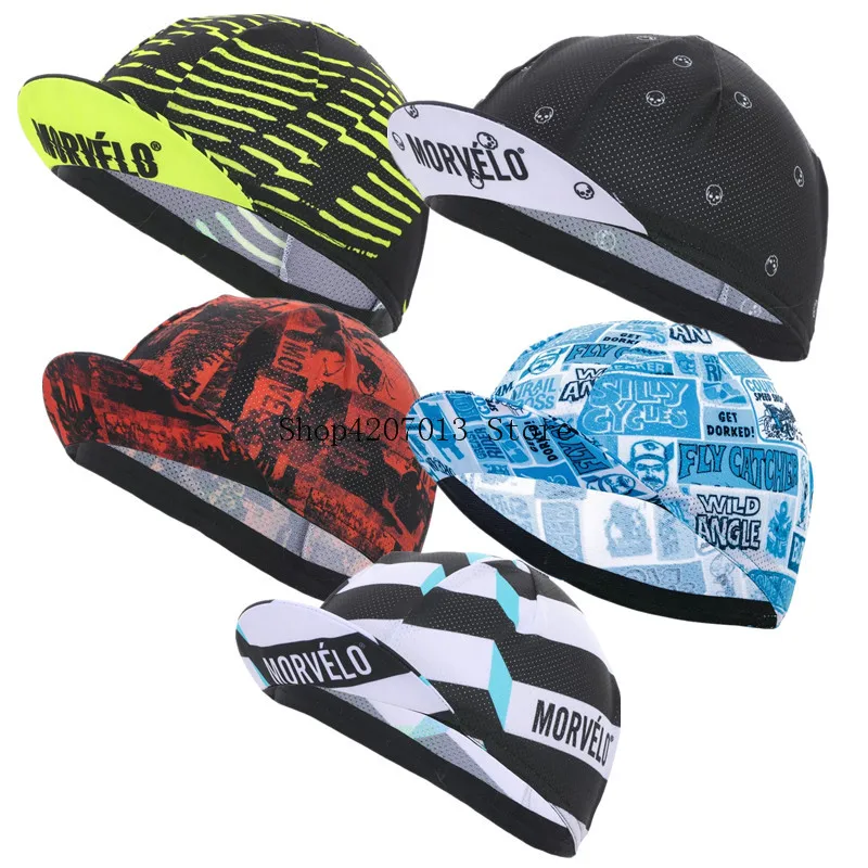 

2019 Morvelo Standard Cycling Cap Bike Hat Ciclismo Bicicleta Pirate Headband Cycling Cap Bicycle Helmet Wear Cycling Hats