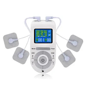 

2020 New Electric Tens Unit 12 Modes Digital Therapy Machine Electrode Pads Wire Massager