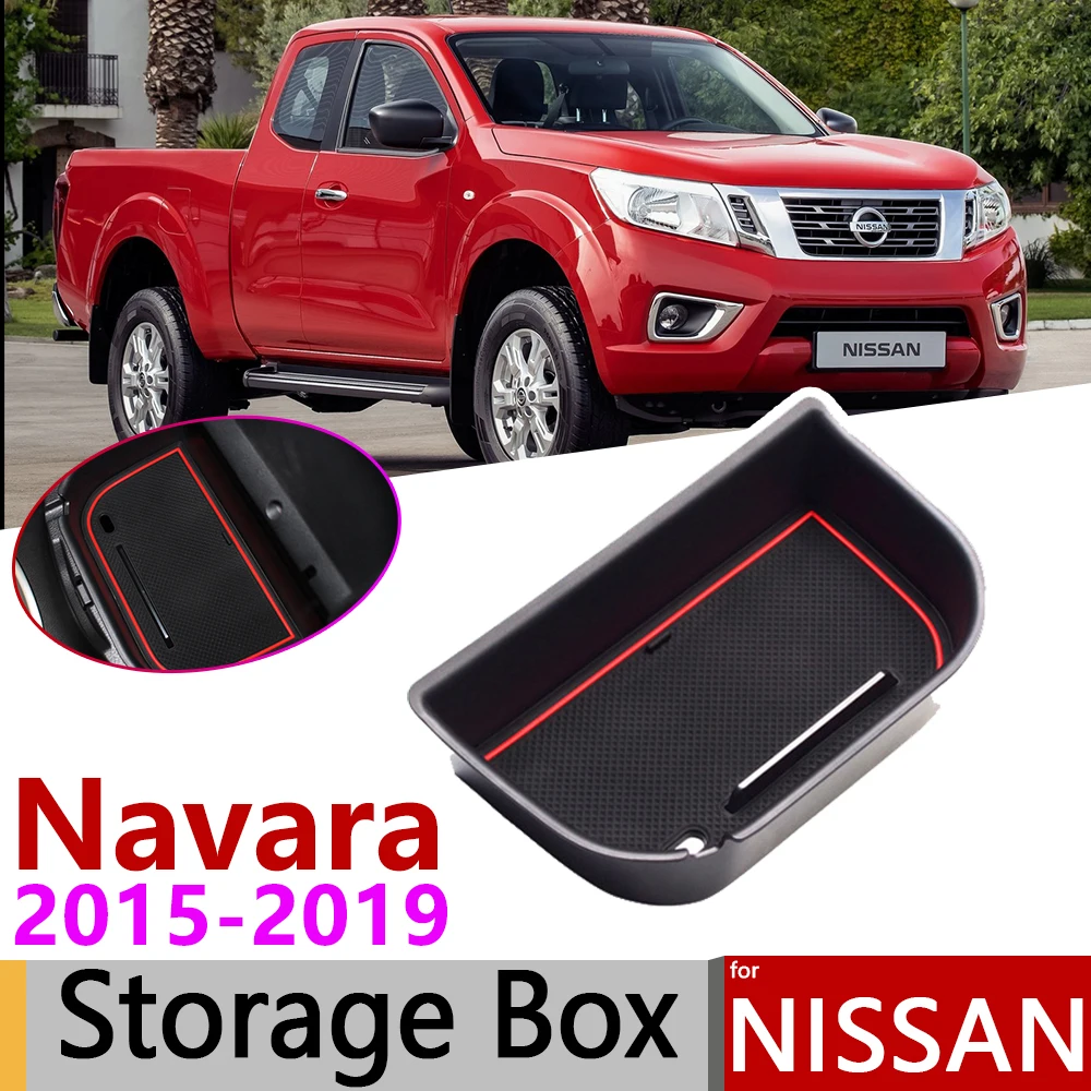 For Nissan NP300 2015-2018 Car Armrest Box Center Console Storage Organizer Tray