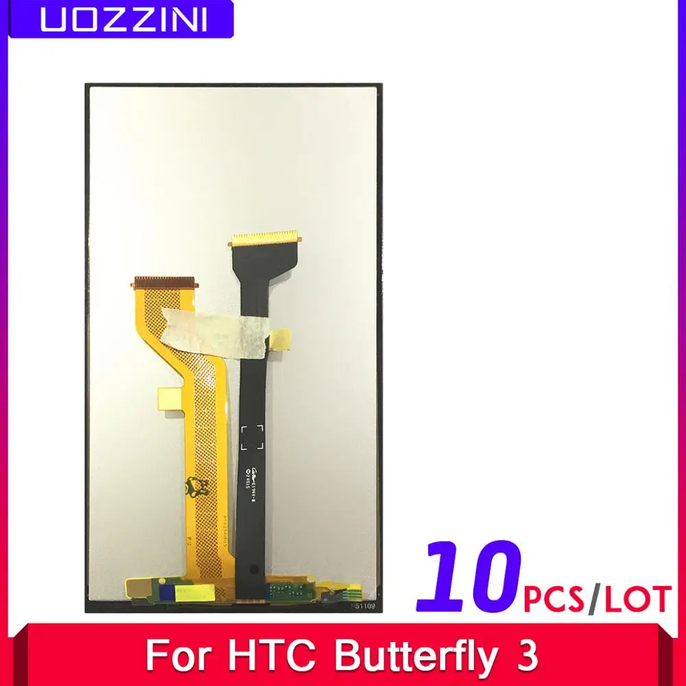 

10 Pcs Lcds For HTC Butterfly 3 B830X Full LCD DIsplay Touch Screen Digitizer Assembly Replacement 100% Tested LCD Screen