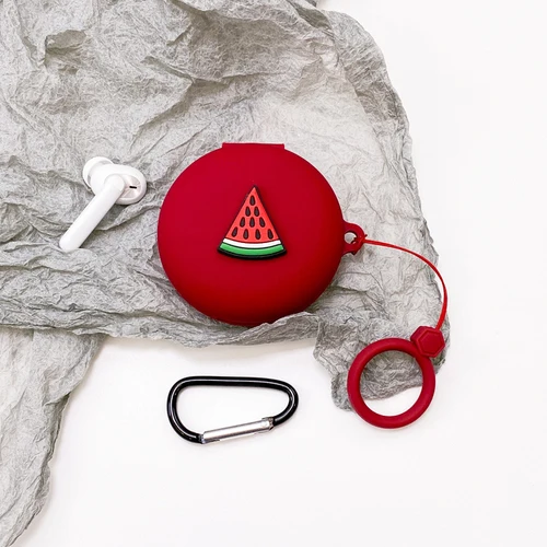 Delicious Fruit Silicone Case for OPPO ENCO W31 Soft Silicone Wireless Bluetooth Earphone Case Cover Charger Box With Hook 5