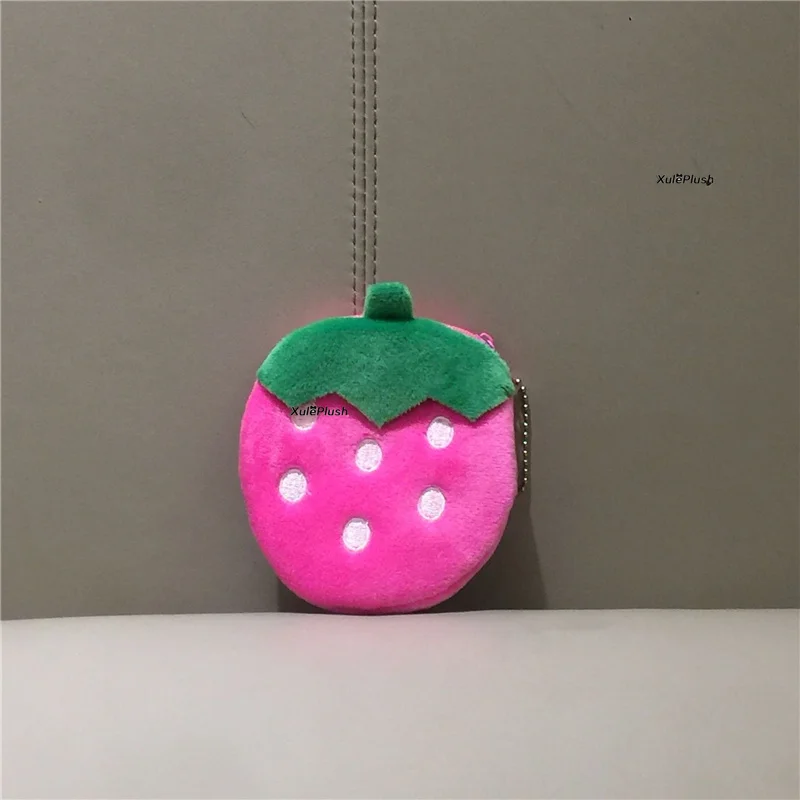 Summer Fruits Toy Purse-Lemon , Watermelon Etc. Plush Pocket Purse , keychain plush purse