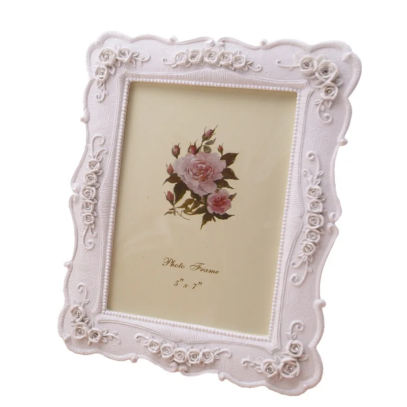 White Memories Single Sided 6 Inch Picture Frame European Style