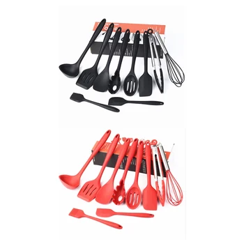 

Spatula Shovel Cooking Utensils Non-stick Soup Spoon Durable Ladle Silicone Sets for Household Kitchen Decoration