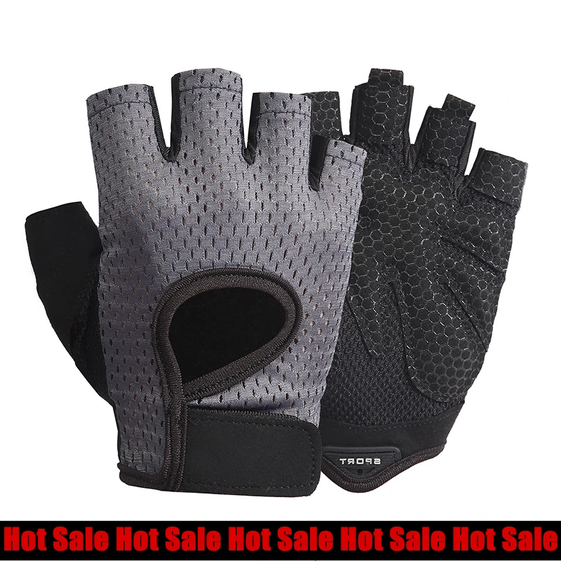 

2021 Summer New Half-finger Cycling Gloves Outdoor Sports Fishing Breathable Anti-Slip Gloves Gym Shock-absorbing Bicycle Gloves