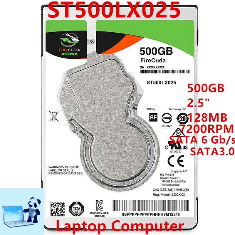 Новый оригинальный SSHD для Seagate 500GB 2 5 &quotSATA 128MB 5400RPM встроенного ноутбука ST500LX025 |