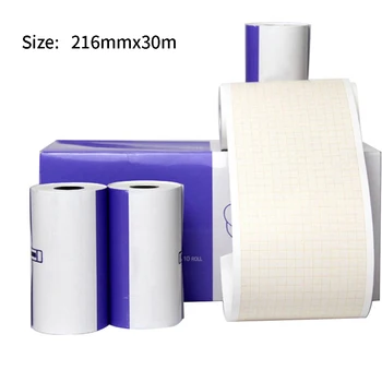 

Easy Apply Recording Thermal Printer Paper ECG Machine Electrocardiograph Portable Durable Smooth Practical Chart Roll