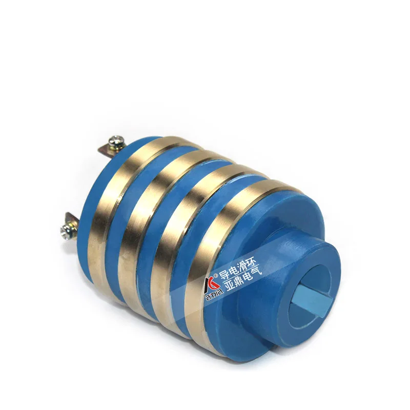

4-way collector ring 360 Rotating untwisted conductive copper ring multi-ring loop conductive slip ring principle