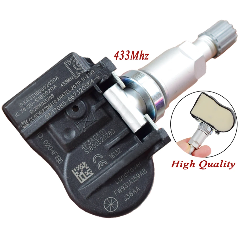 1 шт. высококачественный, для шин Датчик давления 9681102280 FW931A159AB TPMS сенсор для Citroen Land Rover Jaguar peugeot 433 МГц