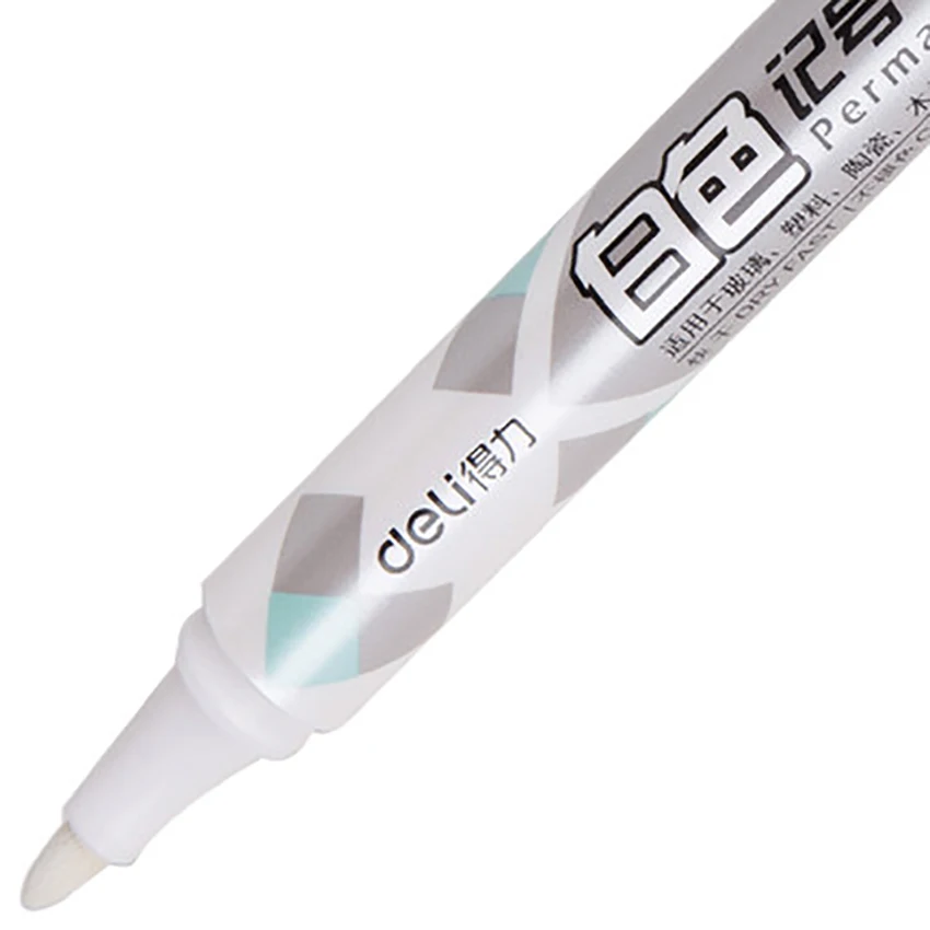 1PC Portable White Permanent Marker Pens Chalk Blackboard Glass Window Car Tyre Tire Tread Rubbe Pens Office School Supplies