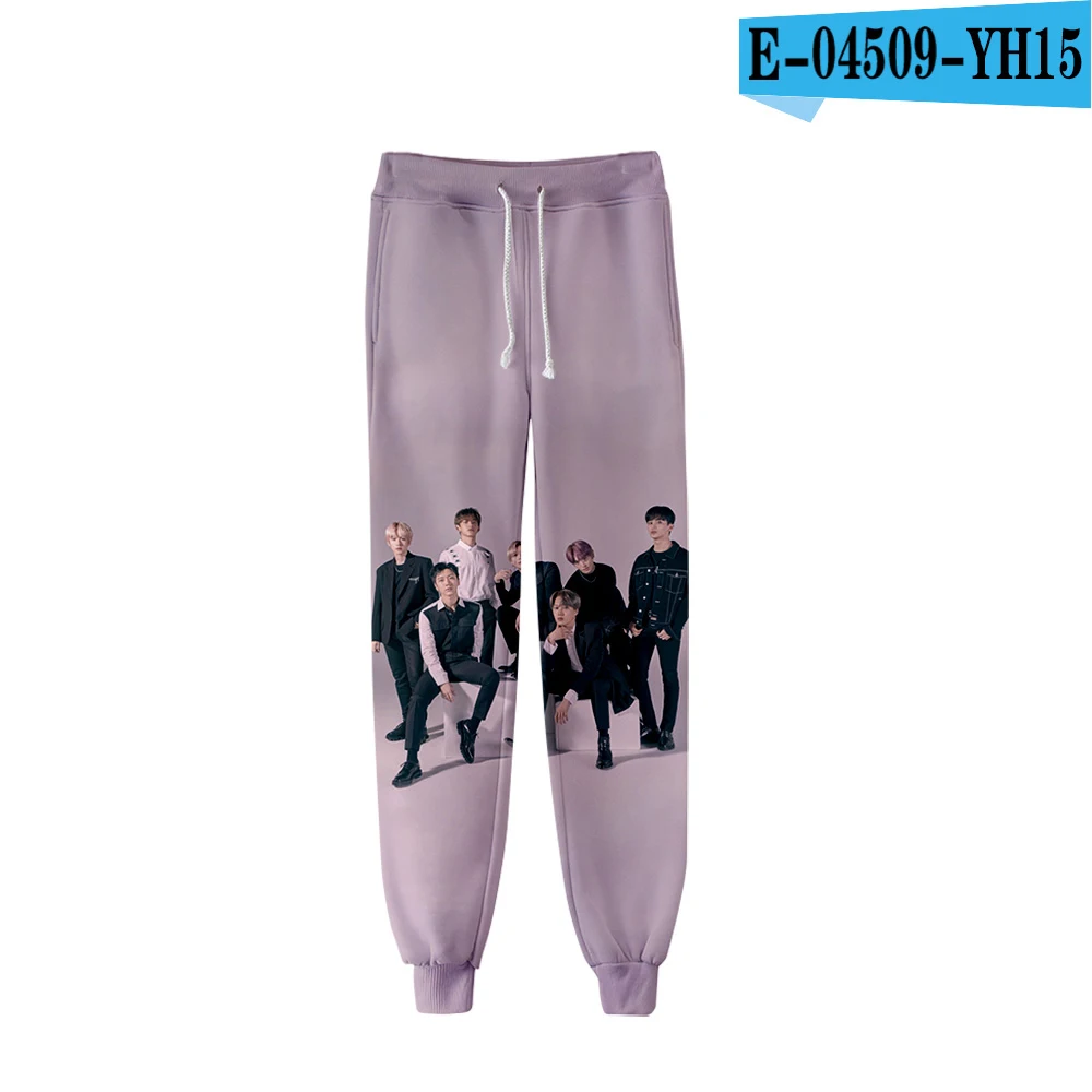 Kpop 3D SuperM casual pants women/Men's High Quality Sports sweatpants Fashion Popular Comfortable Casual Pants - Цвет: 3D
