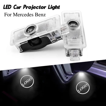 

Car Door Light LED Logo Laser Projector Lamp Emblem Ghost Shadow Courtesy Lighting for Mercedes Benz CLA CLS E Class A207 C207