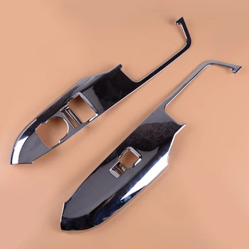 

CITALL Car Chrome ABS Window Lift Switch Panel Trim Cover 42x7.2cm Fit for Ford Mustang 2015 2016 2017 2018 2019