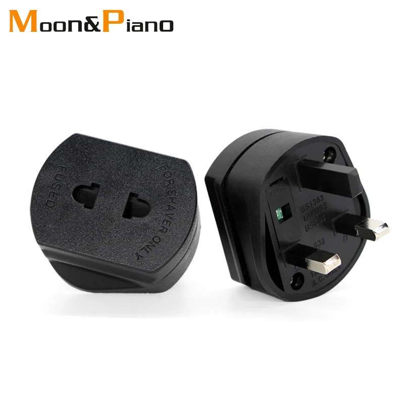 

UK Conversion Plugs Britain To 2 Pin With US EU To UK Plugs Adapter White Black Color High Quality AC Power Charger Adaptor