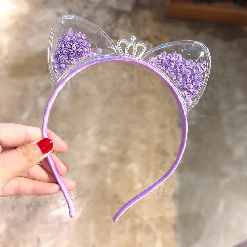 1 шт. милые Мультяшные уши повязка на голову Детские ободки для девочек корейская детская принцесса ленты для волос Детские Рождественский подарок аксессуары для волос - Цвет: 5