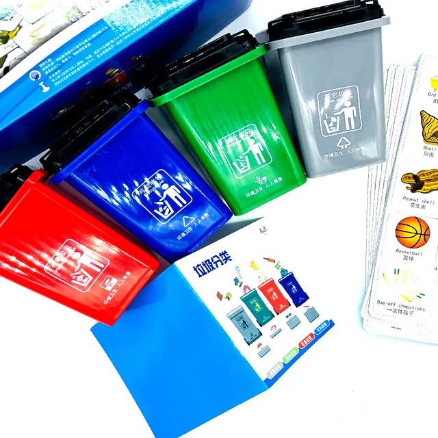 

New Style Garbage Compartmental Toy Brain Force Combat Tabletop Game Douyin Celebrity Style Children Garbage Can Toy