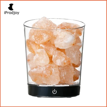 

Crystal Salt lamp flat pedestal Natural Himalayan USB led Lamp Air Purifier Mood Creator table lamp bedroom lava lamp