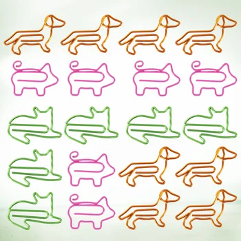 

30pcs Paper Clips Colorful Adorable Prcatical Decorative Cartoon Fix Props Holders Metal Clips for Paper Book