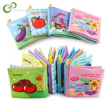 Книга младенца интеллект развитие образования игрушка мягкой ткани для удаления остатков крема обучения познавательная книги для детей возрастом от 0 до 12 месяцев, детская Тихая книга ZXH